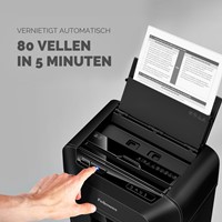 Papiervernietiger Fellowes Automax 80M snippers 4x12mm-2
