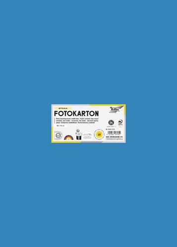 Fotokarton Folia 300gr 50x70cm 10vel 34 middenblauw