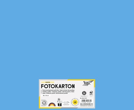 Fotokarton Folia 300gr 50x70cm 10vel 33 oceaanblauw