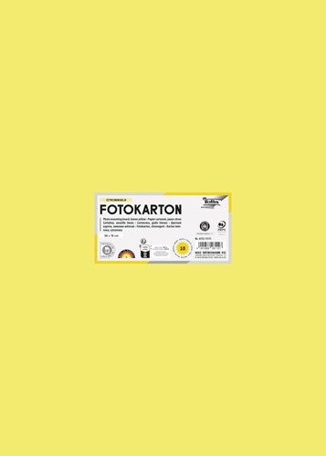 Fotokarton Folia 300gr 50x70cm 10vel 12 citroengeel