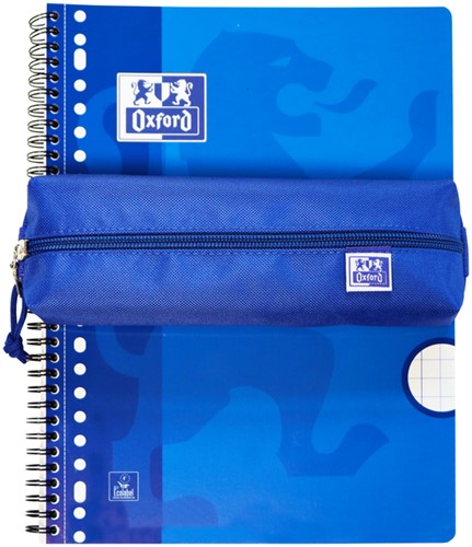 Pennenetui Oxford rechthoek blauw-2