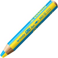 Kleurpotloden STABILO 882 woody 3 in 1 duo puntenslijper ass 6st-2