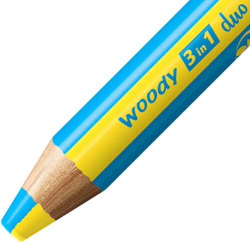 Kleurpotloden STABILO 882 woody 3 in 1 duo inclusief puntenslijper assorti etui 6 à stuks-3
