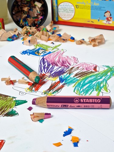 Kleurpotloden STABILO 882 woody 3 in 1 duo inclusief puntenslijper assorti etui 6 à stuks-4