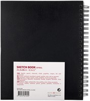 Schetsboek Talens Art Creation 80 witte vellen 110gr 210x280mm spiraal zwart-2