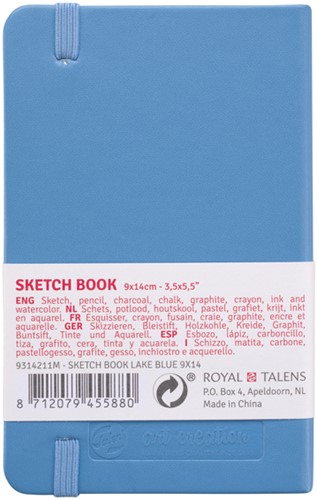 Schetsboek Talens Art Creation 80 witte vellen 140gr 90x140mm lichtblauw-1