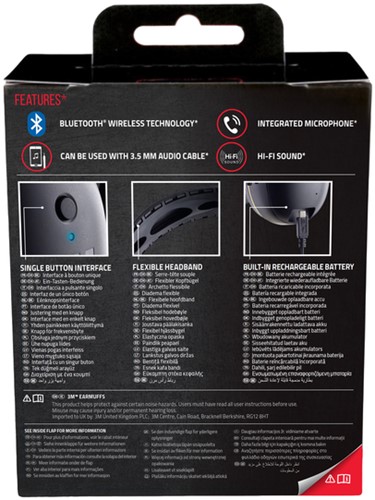 Oorkap 3M Worktunes Connect Bluetooth technologie 90543EC1 94-105 dB-2