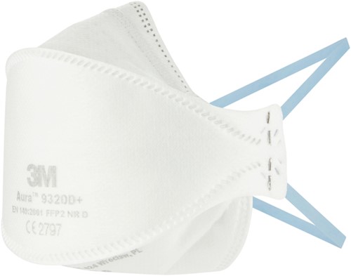 Stofmasker 3M Aura FFP2 KN95 zonder ventiel 3 stuks wegwerp-4