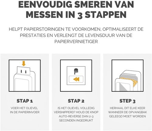 Olievellen voor papiervernietiger Fellowes Powershred Performance+ 10 vel-2