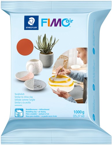 Boetseerklei Staedtler Fimo air 8101 1000 gram terracotta