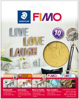 Bladmetaal Staedtler Fimo 8781 14x14cm goud 10 vel