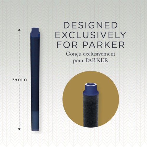 Inktpatroon Parker Quink blauwzwart blister à 5 stuks-1