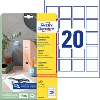Etiket Avery Zweckform L7121-25 QR code 45x45mm opaak 500 etiketten-2