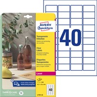 Etiket Avery L7781-25 45.7x25.4mm transparant 1000 stuks-2