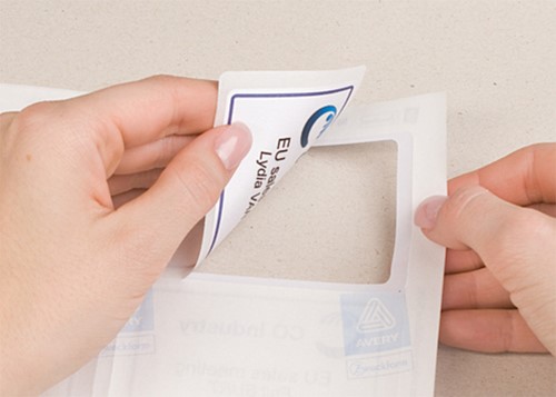 Naambadge etiket Avery J4785-20 80x50mm wit 200 stuks-2