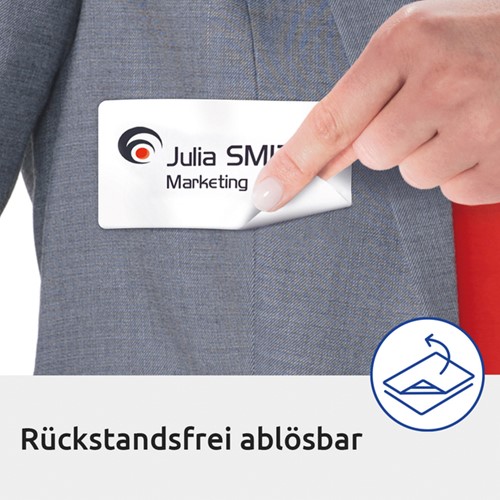 Naambadge etiket Avery Zweckform J4785-20 80x50mm wit 200 etiketten-3