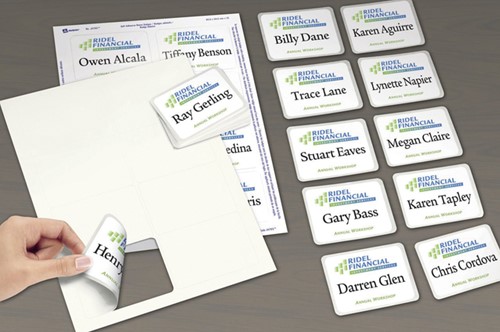 Naambadge etiket Avery J4785-20 80x50mm wit 200 stuks-4