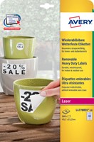 Etiket Avery L4778REV 45.7x21.2mm wit 960 stuks