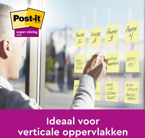 Memoblok Post-it 656 Super Sticky 51x76mm geel 12 stuks-3