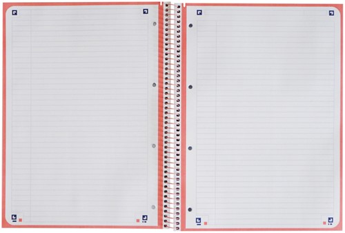 Notitieboek Oxford Classic Europeanbook A4+ 4-gaats lijn 80vel roze-3
