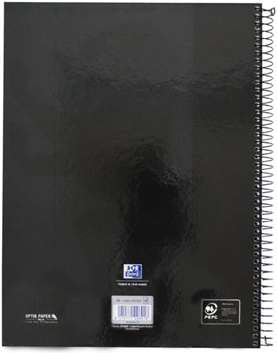 Notitieboek Oxford Classic Europeanbook A4+ 4-gaats lijn 80vel zwart-3