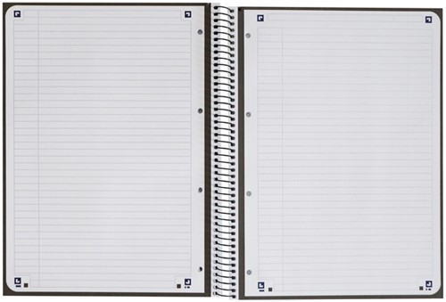 Notitieboek Oxford Classic Europeanbook A4+ 4-gaats lijn 160 pagina's zwart-2