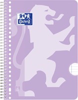 Collegeblok Oxford School A4+ lijn 23-gaats 160 pagina's 80gr pastel assorti 3 stuks-3