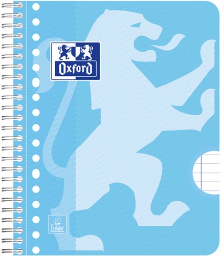 Collegeblok Oxford School A5+ lijn 17-gaats 160 pagina's 80gr pastel assorti 3 stuks-2
