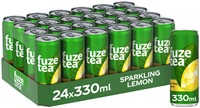 Frisdrank Fuze Tea Black Tea sparkling lemon blik 330ml