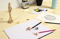 Puntenslijper Westcott aluminium dubbel kegelvorm-2