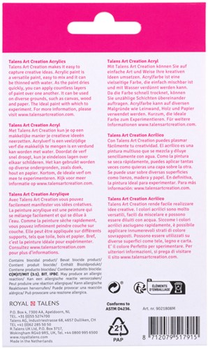 Acrylverf Talens Art Creation 12ml set à 8 kleuren-1