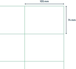 Etiket Qbasic A4 1.000 vel 105x74 mm 8000 labels