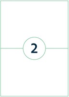 Etiket Qbasic A4 1.000 vel 210x148mm 2000 labels