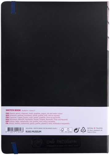 Schetsboek Talens Art Creation 80 witte vellen 140gr 210x297mm Het melkmeisje-2