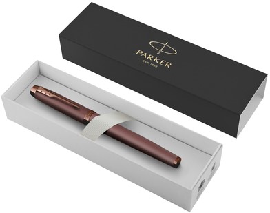Vulpen Parker IM Monochrome burgundy GT medium-3