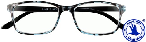 Leesbril I Need You +2.00 dpt Luca blauw