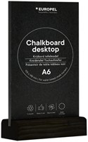 Krijtbord Europel tafelmodel A6 staand zwart-2