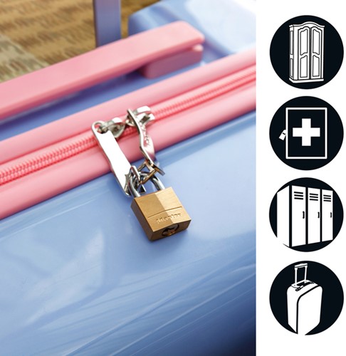 Hangslot MasterLock 4 gelijksluitend messing 30mm 4 stuks-1