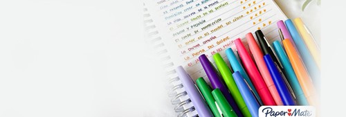 Fineliner Paper Mate Flair retro medium assorti blister à 6 stuks-2