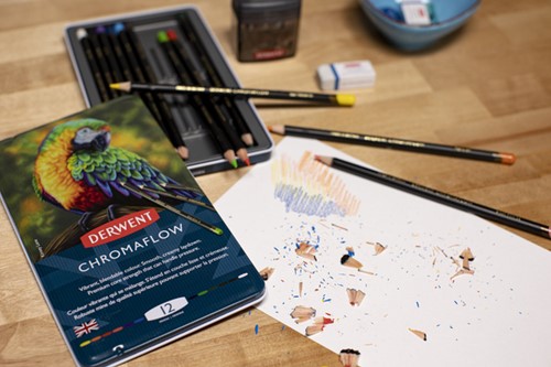 Kleurpotloden Derwent Chromaflow set à 12 kleuren-3