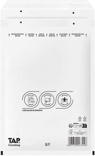 Envelop TAP Comebag luchtkussen nr16 240x350mm 100 stuks