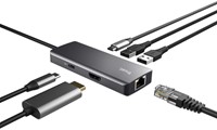 Adapter Trust Dalyx 6-in-1 USB-C multipoort grijs-2