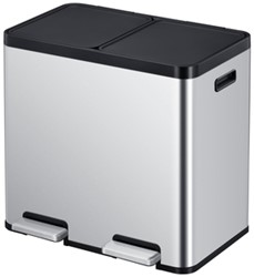 Pedaalemmer EKO Essential Recycler 2x22 liter rvs