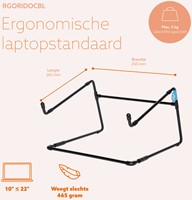 Laptopstandaard R-Go Office Zwart-2