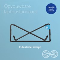 Laptopstandaard R-Go Travel Zwart-3