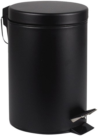 Pedaalemmer BRASQ 12 liter zwart
