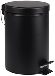 Pedaalemmer BRASQ 20 liter zwart