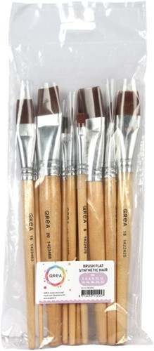 Kwast Qrea synthetisch set à 11 breedtes