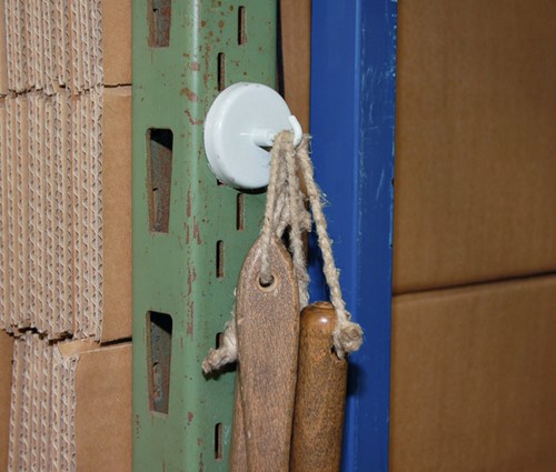 Magneet met haak MAUL 47mm trekkracht 12kg wit 5 stuks-2