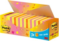 Memoblok 3M Post-it 654 76x76mm neon assorti 21 + 3 gratis-2
